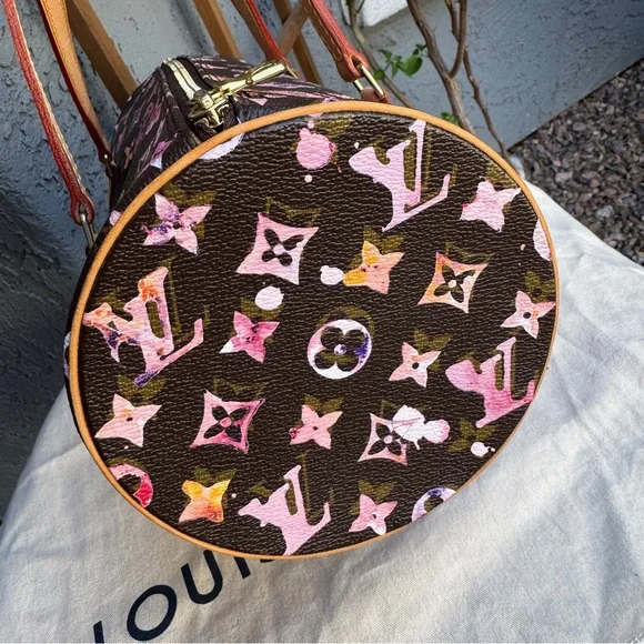 Louis Vuitton Richard Prince Monogram Watercolor Papillon 30 Shoulder Bag - Picture 9 of 15